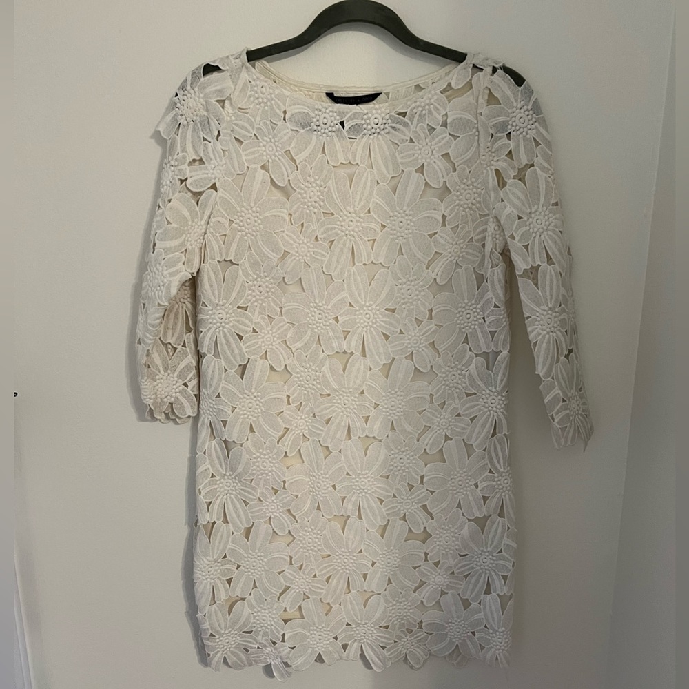 Felicity and Coco white floral lace dress